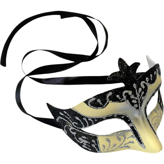 Mens Masquerade Mask Burlesque Dance Birthday Prom Mardi Gras Carival Costume Dress Up Cosplay Party