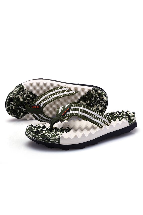 Mens Massage Flip Flops | 2026 New Summer Sport Sandals Non Slip Durable Outdoor Beach Slippers with Textured Footbed for Foot Stress Relief, Comfortable Thong Sandals for Men, Lightweight Soft Sole