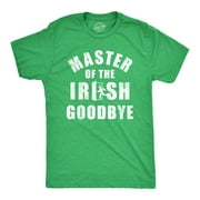 Mens Master of The Green Goodbye T Shirt Funny Ditching Leaving Joke Tee for Guys Graphic Tees