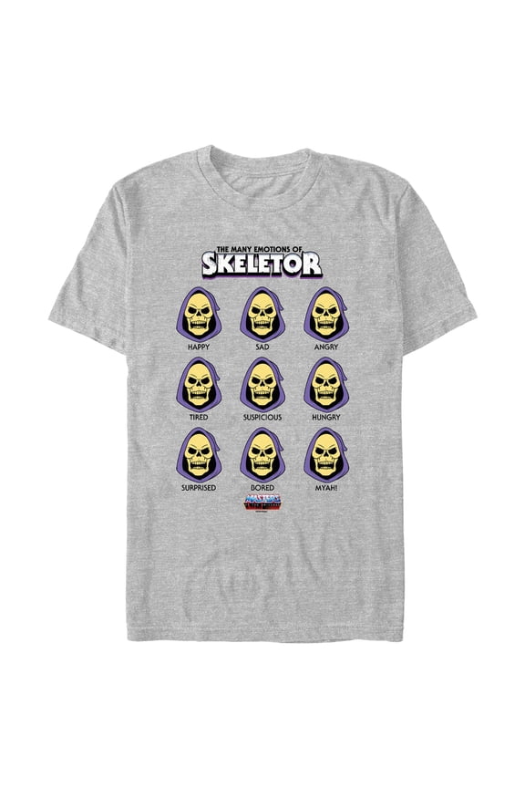 Mens Masters of the Universe The Many Emotions of Skeletor T Shirt