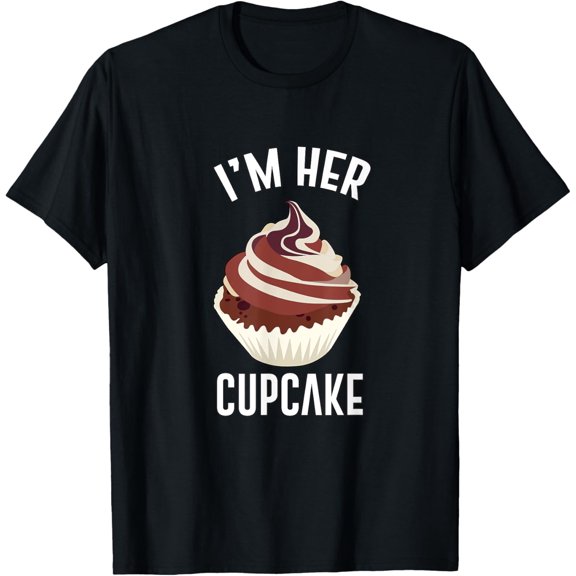 Mens Matching couples gift cupcake for valentine's day T-Shirt