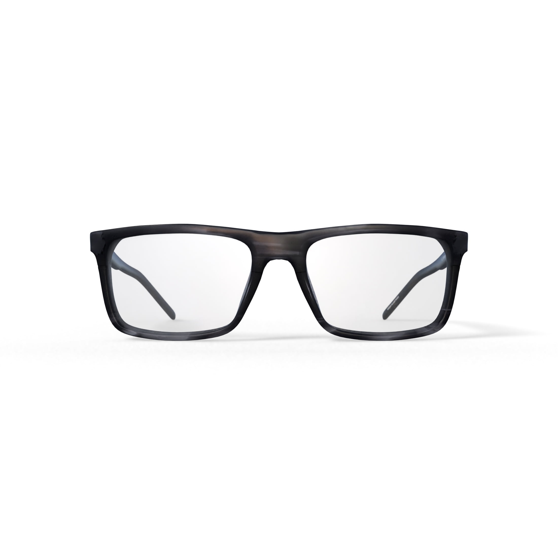 Walmart Men's Matt Rectangular Prescription Eyeglasses with Case, Gray
