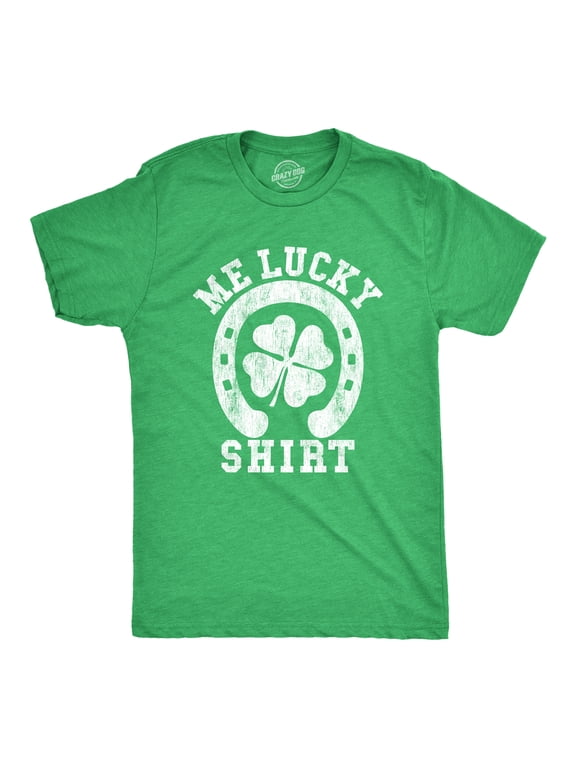 Mens Me Lucky Shirt T Shirt Funny Leprechaun Saint Patricks Day St Patty Tee Graphic Tees