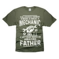 thumbnail image 1 of Mens Mechanic T-shirt Mechanic Father Shirt Father's Day Mechanic Gifts Funny Saying Shirt For Men (Small Military Green), 1 of 6