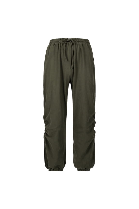 Mens Medieval Ankle Pants Cotton Linen Renaissance Viking Pirate Lace up Tapered Pants Navigator Costume Trousers Size S-2XL Green