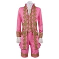 thumbnail image 1 of Mens Medieval Court Style Outfit Long Sleeve Coat, Pant, Tanks, Victorian Halloween Prince Cosplay Costumes, 1 of 9