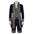 thumbnail image 1 of Mens Medieval Court Style Outfit Long Sleeve Coat, Pant, Tanks, Victorian Halloween Prince Cosplay Costumes, 1 of 5