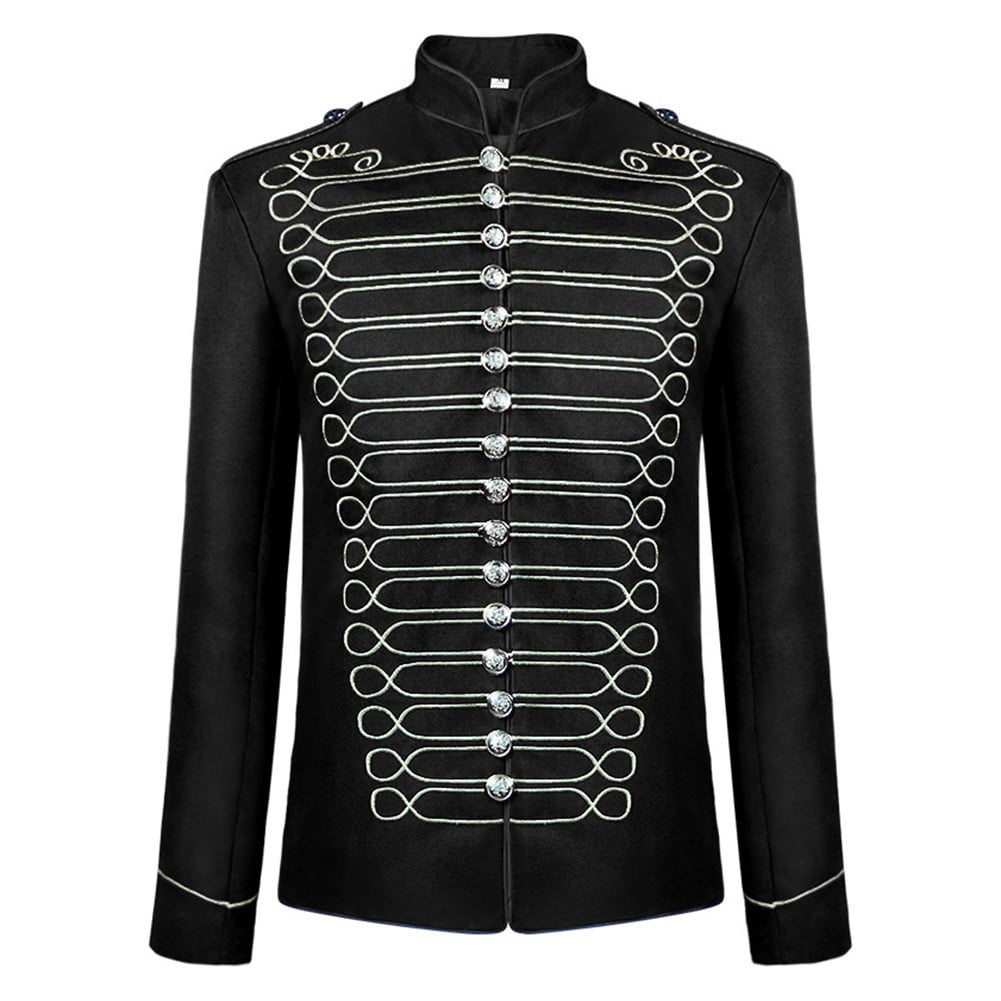 Mens Medieval Jacket Steampunk Marching Band Drummer Parade Coat ...