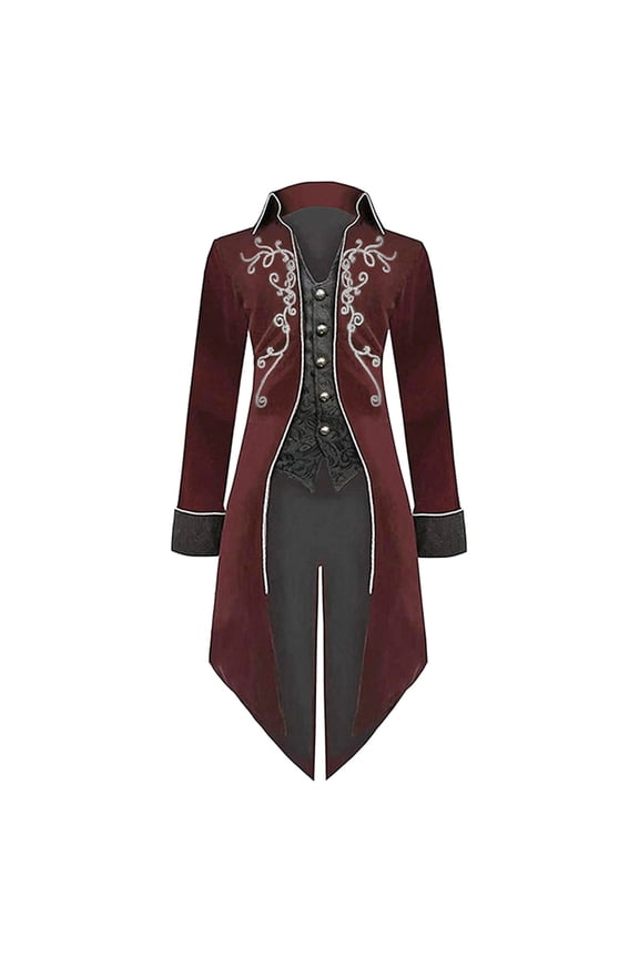 Mens Steampunk Tailcoat Jacket Victorian Coat Renaissance Tailcoat Jacket Vintage Frock Coat