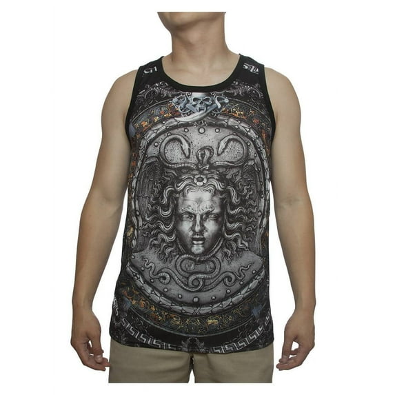 Mens Medusa Emblem Sublimation Tank Top - Medium