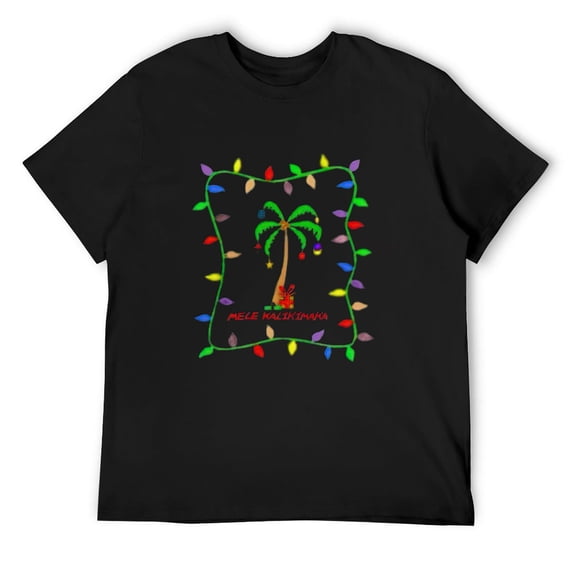 Mens Mele Kalikimaka Baseball Jersey Baseball Shirt Black 4X-Large