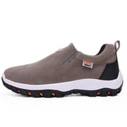 Mens Memory Foam Slip On Wide Fit Casual Walking Gym Sports Trainers Shoes Size