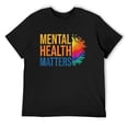 thumbnail image 1 of Mens Mental Health Matters Mental Health Awareness Month Gifts T-Shirt Black Medium, 1 of 5