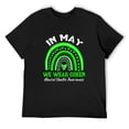 thumbnail image 1 of Mens Mental Health Matters We Wear Green Mental Health Awareness T-Shirt Black Medium, 1 of 5