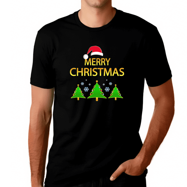 Mens Merry Christmas Shirt Funny Christmas Shirts for Men 100% Super ...
