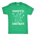 thumbnail image 1 of Mens Merry Christmath T Shirt Funny Christmas Tree Holiday Math Graphic Tee Graphic Tees, 1 of 9