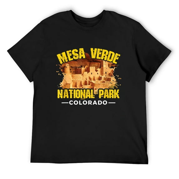 Mens Mesa Verde National Park T-Shirt Black X-Large