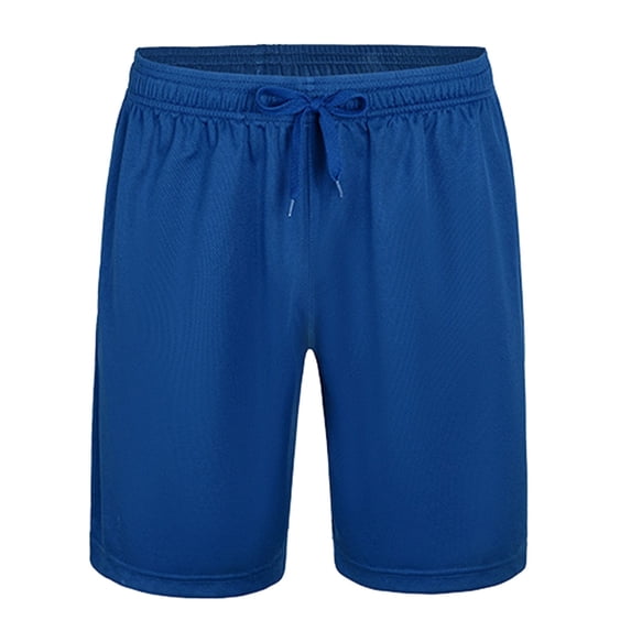 Mens Mesh Athletic Shorts Drawstring Elastic High Waisted Breathable Short Pants Summer Beach Shorts Blue 3XL