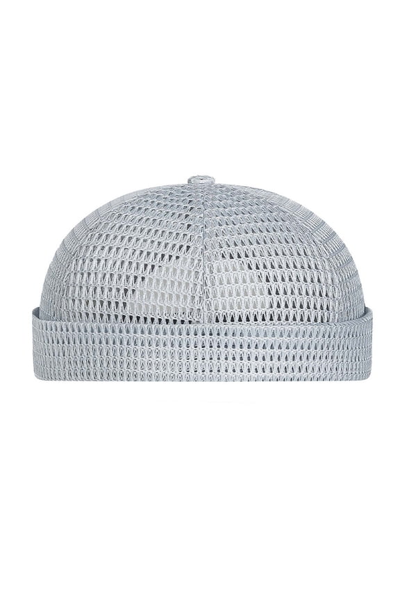 Mens Mesh Brimless Cap Summer Cap Sailor Skullcap Breathable