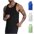 thumbnail image 1 of Mens Mesh Sleeveless Shirts Quick Dry Running Tanks Summer Athletic Scoop Neck Muscle Tees for Basketball Weightlifting Lightweight Perforated Activewear Tops, 1 of 5