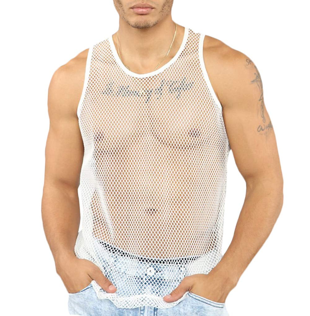 fishnet vest top