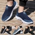 thumbnail image 1 of Mens Mesh Slip On Walking Shoes Wide Toe Box Lightweight Non Slip Soft Sole Quick Drying Barefoot Water Shoes, 1 of 4