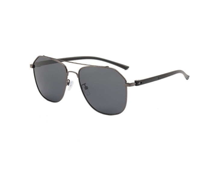 Mens Metal Double Bridge Aviator Sunglasses with UV400 Protection for Outdoor Sports and Driving