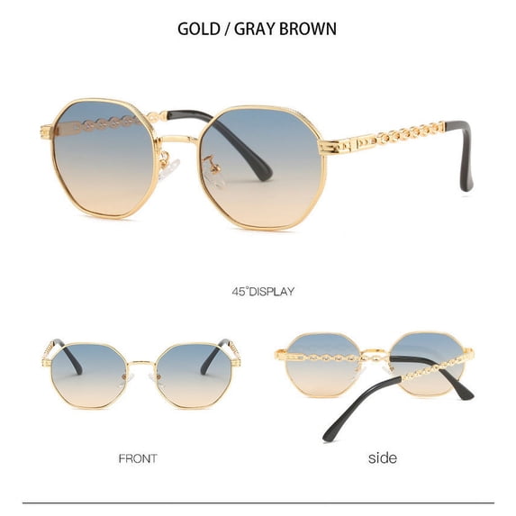 Mens Sunglasses UV400 Protection Full Frame Metal Lens