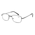 thumbnail image 1 of Mens Metal Reading Glasses Spring Hinge Readers Rectangle Presbyopic Glasses, 1 of 3