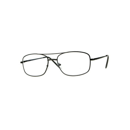Mens Metal Rim Classic Rectangular Bifocal Reading Eye Glasses Copper 1.5