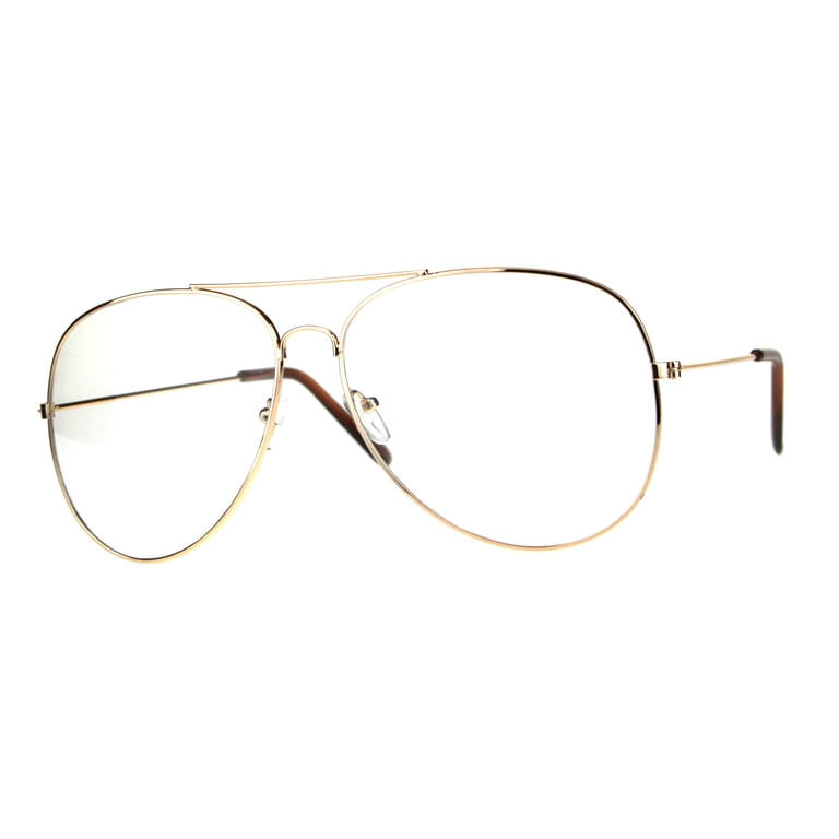 Gold Oversized Metal Frame Glases And Velvet Case Decorative Prescription Antique Vintage 12 K Yellow Gold Filled Eye Glasses Frame  main image 4