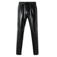 thumbnail image 1 of Mens Metallic Shiny Pants Disco Party Dance Leg Trousers Drawstring Nightclub Pant, 1 of 5