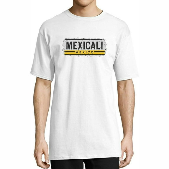 Mens Mexicali Mexico Funny Shirts White 2X-Large