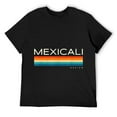 thumbnail image 1 of Mens Mexicali Mexico Retro Design T-Shirt Black Small, 1 of 5