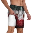 thumbnail image 1 of Mens Mexico Flag 2 in 1 Quick Dry Swim Trunks with Compression Liner Beach Shorts, 1 of 6