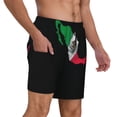 thumbnail image 1 of Mens Mexico Flag Map Swimming Trunks with Compression Liner Beach Quick Dry Swim Shorts, 1 of 6