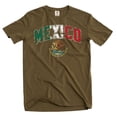 thumbnail image 1 of Mexico T-Shirt Mens Unisex National Flag Eagle Coat of Arms Shirt Mexican Flag Shirt (Small Military Green), 1 of 6