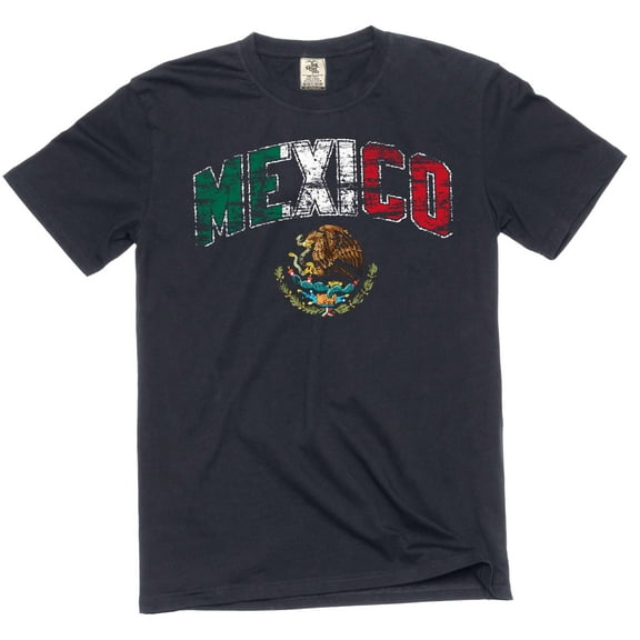 Mexico T-Shirt Mens Unisex National Flag Eagle Coat of Arms Shirt Mexican Flag Shirt