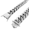 thumbnail image 1 of Mens Miami Cuban Chain Choker 316L Stainless Steel Heavy Hip Hop Necklace 18" inch 22MM Thick, 1 of 8