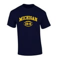 thumbnail image 1 of Mens Michigan Tshirt Michigan Championship Game Score 15-0 Short Sleeve T-shirt-Navy Blue-xxxl, 1 of 1