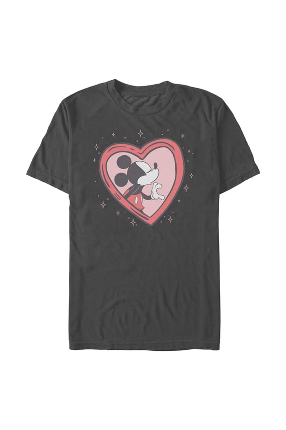 Mens Mickey & Friends Adorable Heart Locket T Shirt