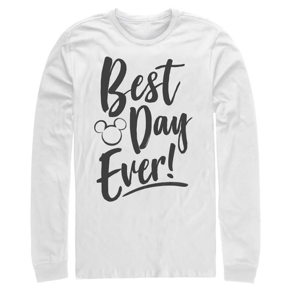 Mens Mickey & Friends Best Day Ever Long Sleeve Shirt