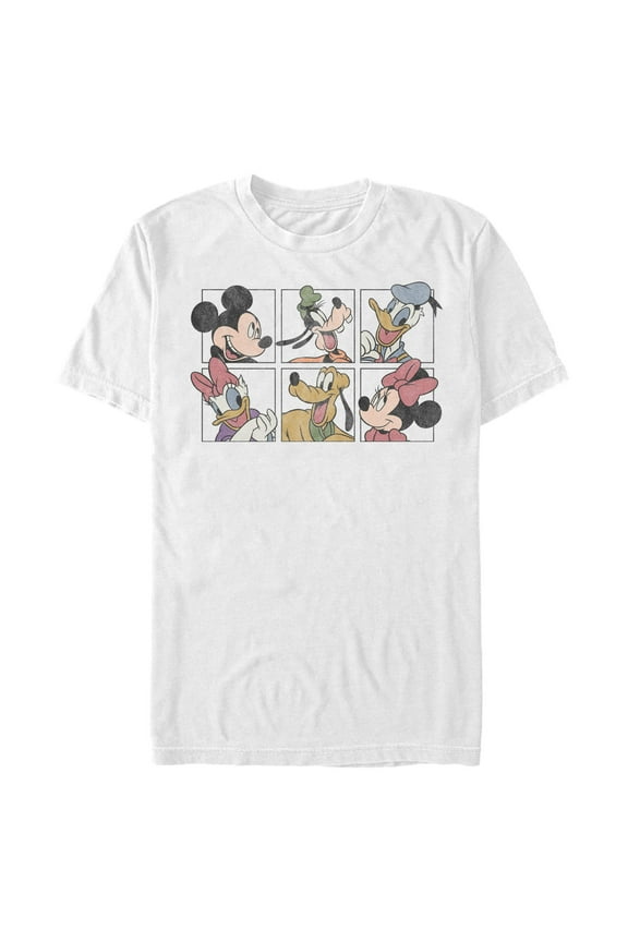 Mens Mickey & Friends Buddy Panels T Shirt