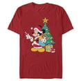 thumbnail image 1 of Mens Mickey & Friends Christmas Tree Santa Mouse T Shirt, 1 of 5