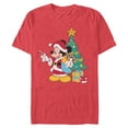 thumbnail image 1 of Mens Mickey & Friends Christmas Tree Santa Mouse T Shirt, 1 of 5