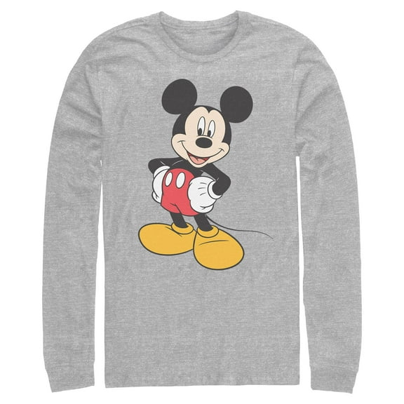 Mens Mickey & Friends Classic Glove Pose Long Sleeve Shirt