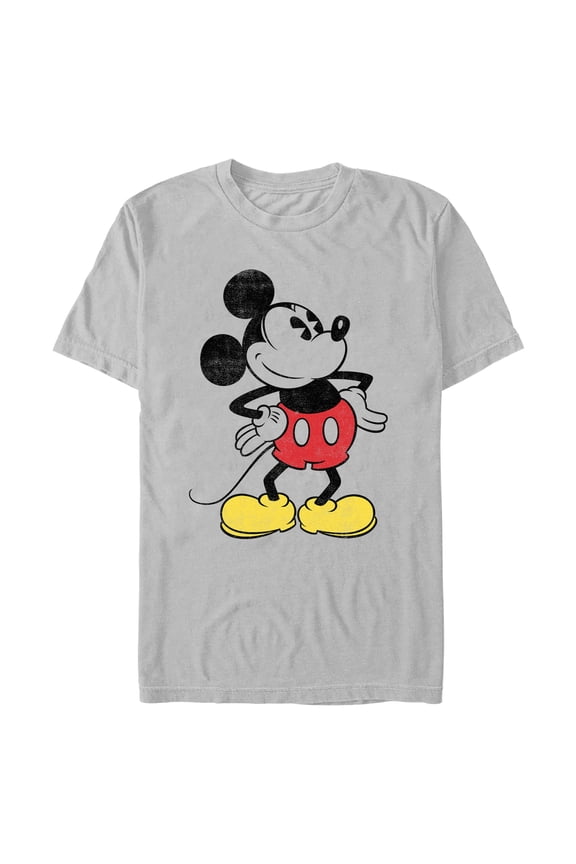 Mens Mickey & Friends Classic Mickey Distressed T Shirt