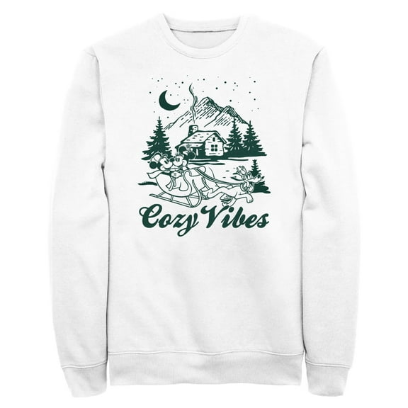 Mens Mickey & Friends Cozy Vibes Cabin Sweatshirt