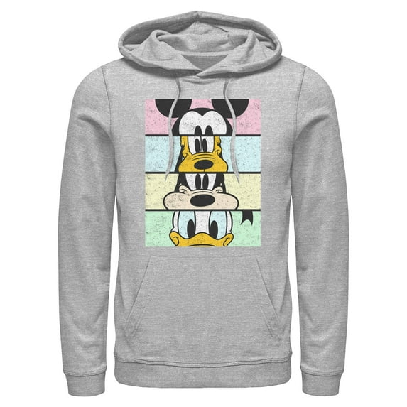 Mens Mickey & Friends Cropped Portraits Lightweight Hoodie