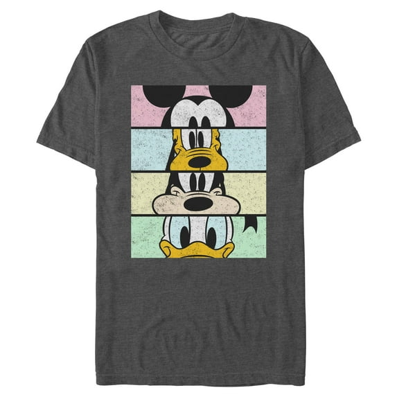 Mens Mickey & Friends Cropped Portraits T Shirt